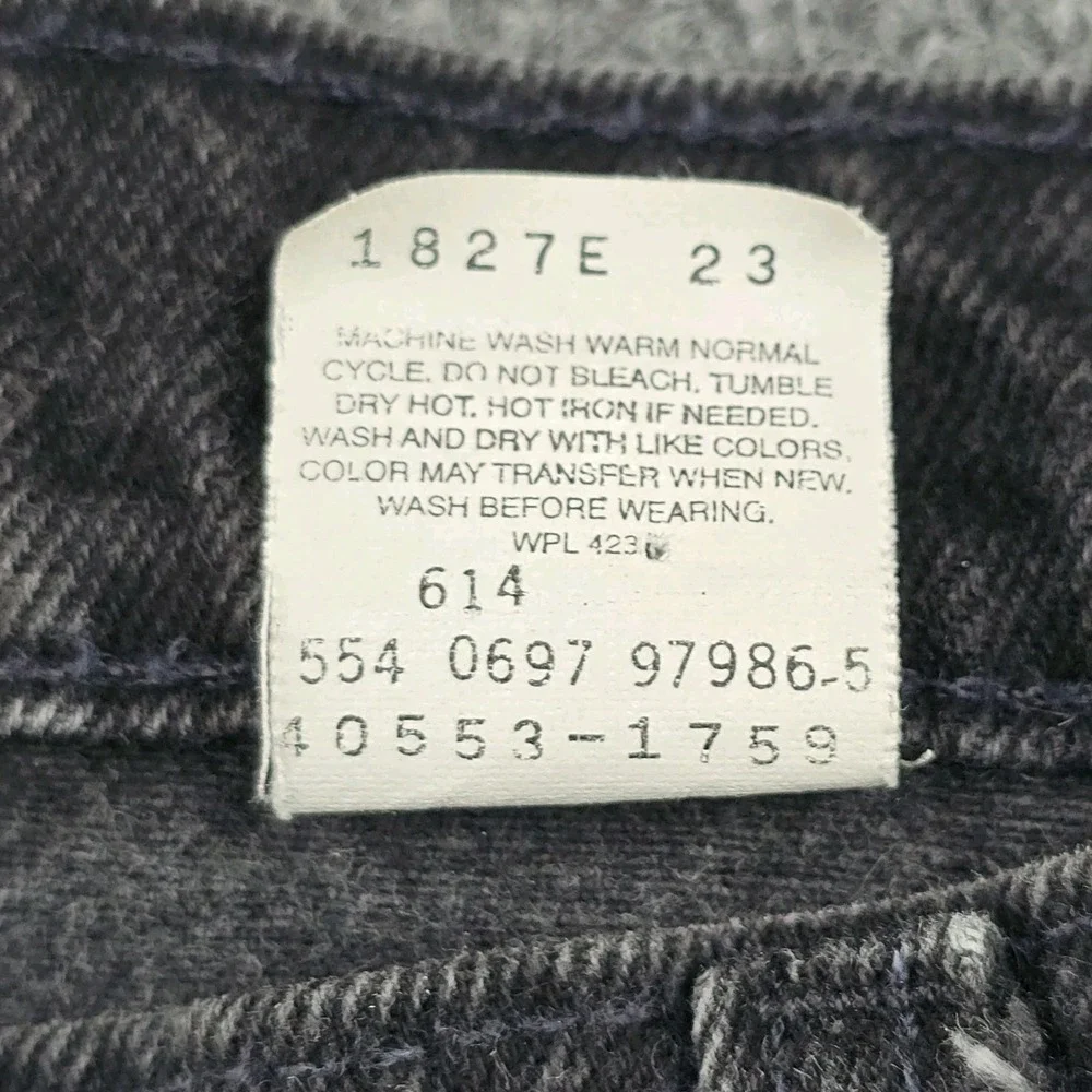 Vintage Levi's 553 White Tab Jeans Mens‎ 40x34 38x34 Black 1997 USA Made Y2K 90s